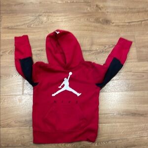 Nike Kids Red Hoodie Air Jordan (youth 8-10) Jump Man